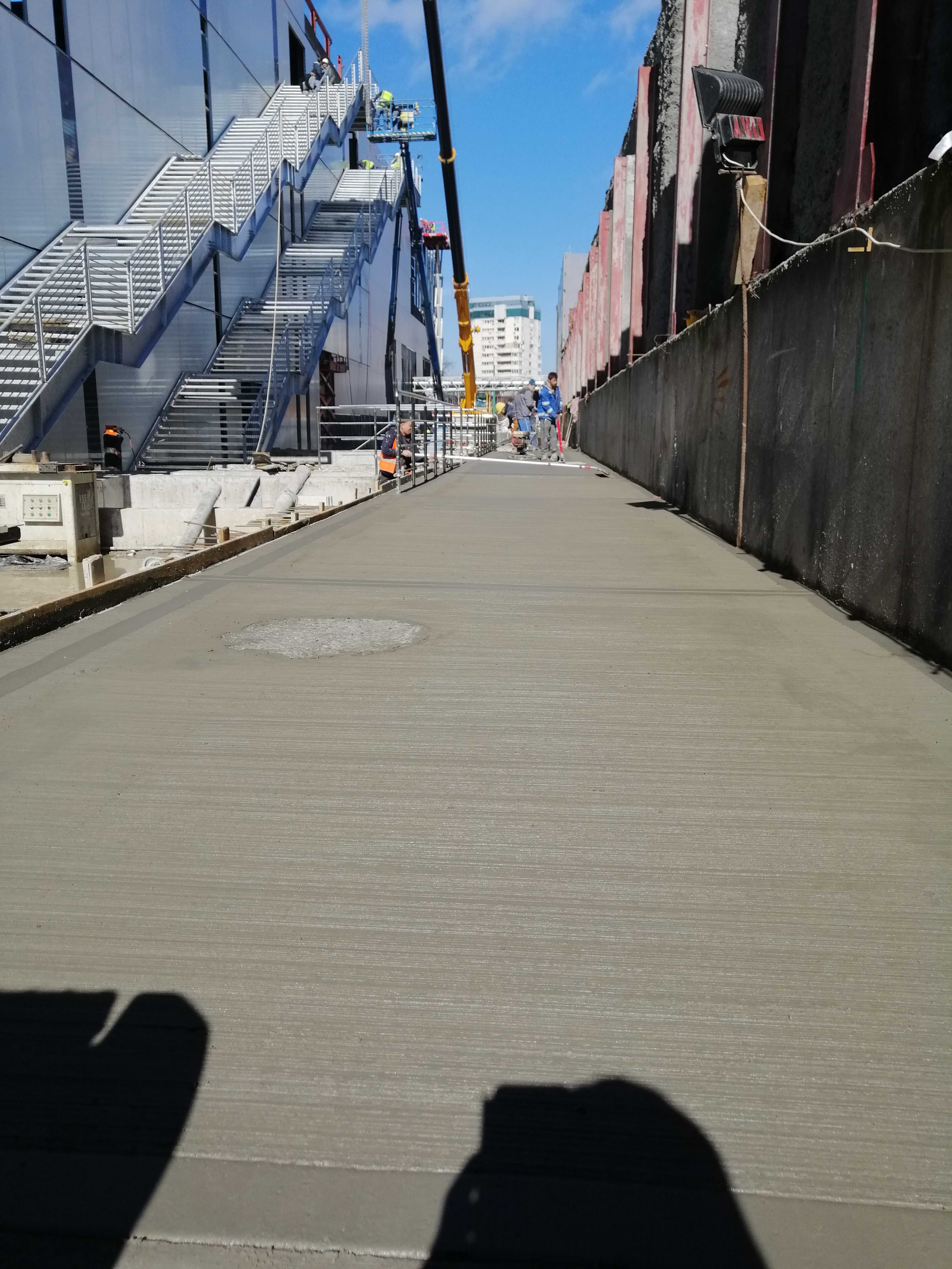 Textură de beton periat pentru aderență